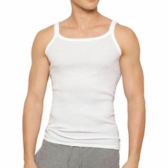 Bonds Holeproof All Seasons Waffle Knit Men White Singlet Tank Top Undergarment
