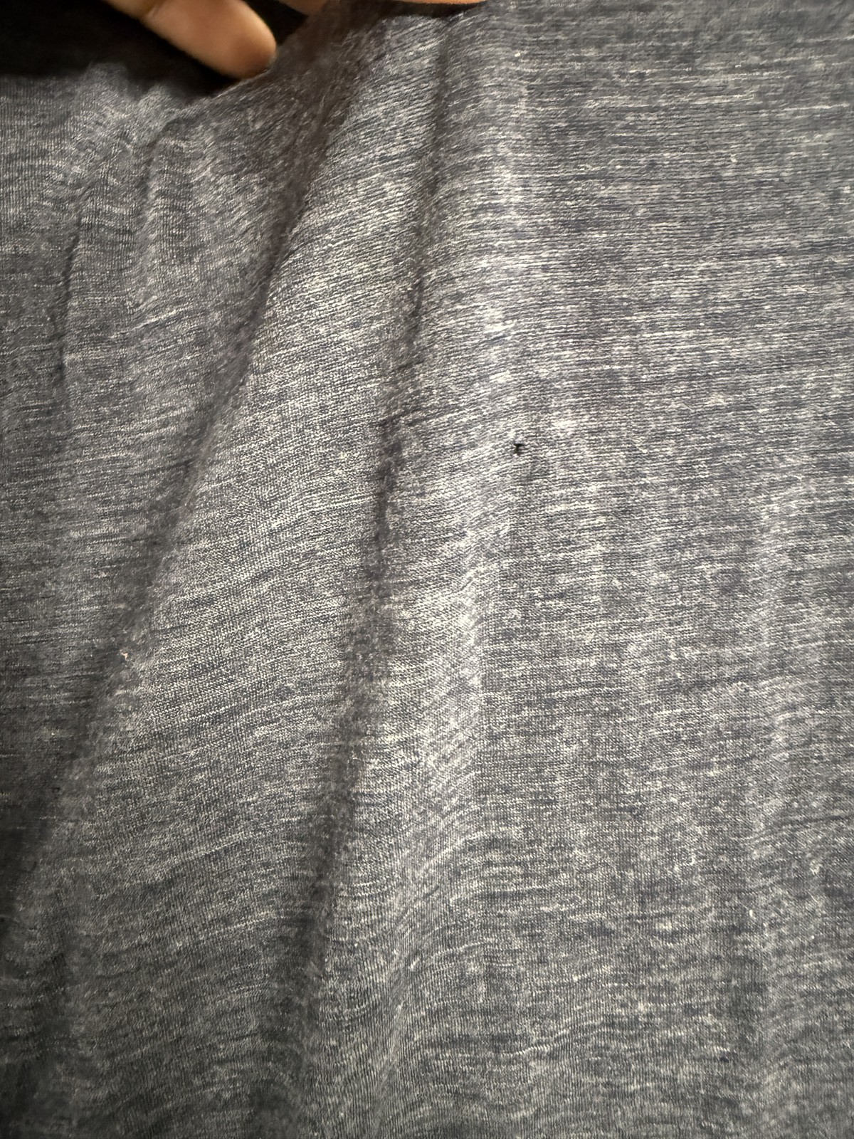 Icebreaker Shirt Mens Medium Blue Merino Wool Blend V-Neck Performance Tee Top gallery