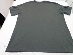 Reebok Charcoal Heather Gray Neon Green Logo T-shirt size XL
