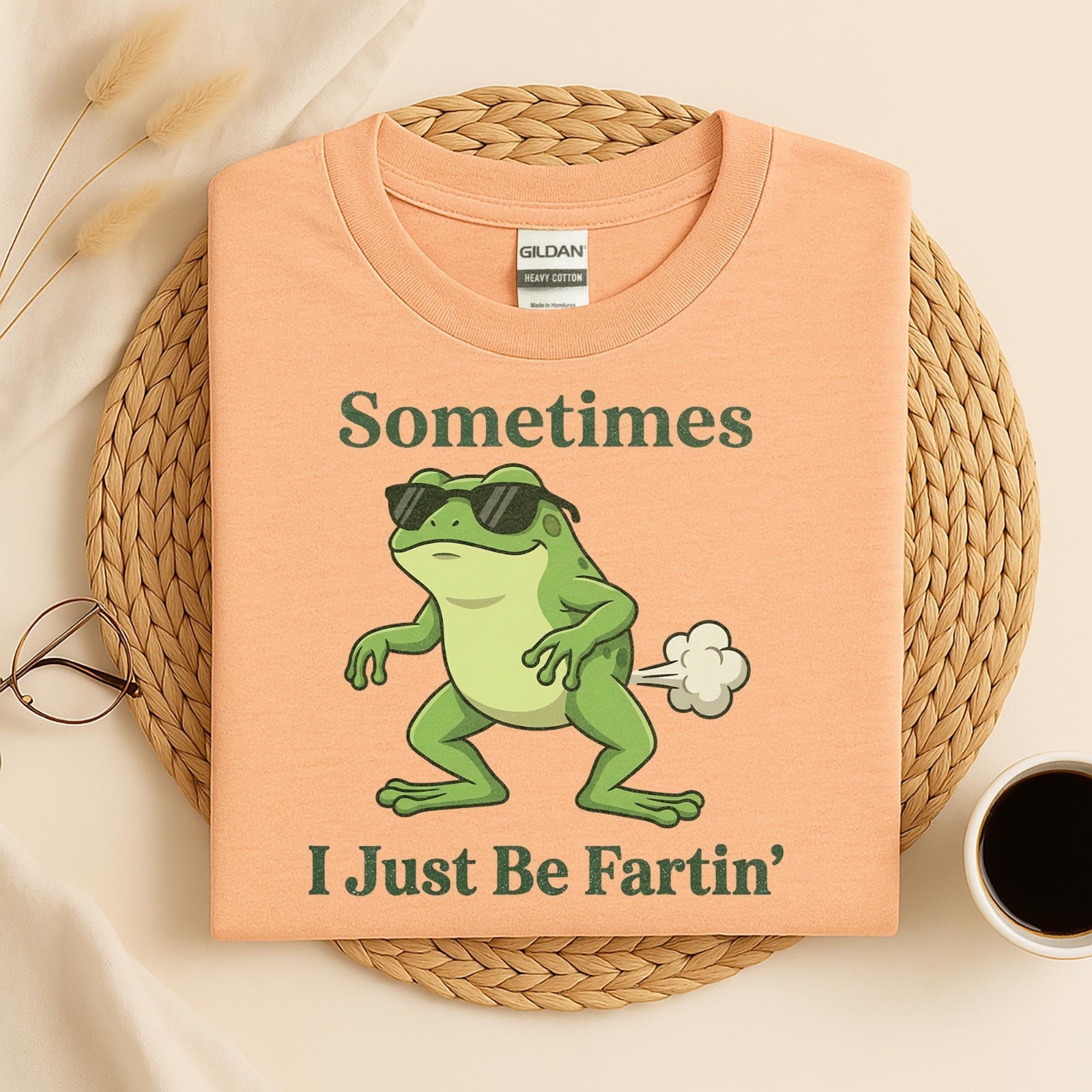 Sometimes I Just Be Fartin Frog Shirt, Funny Frog Farting T-shirt gallery