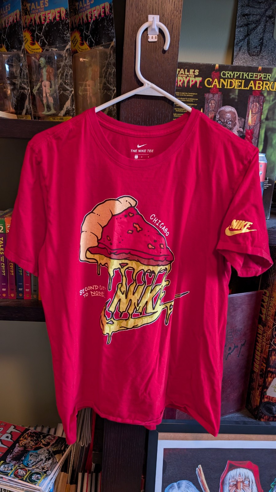 VTG Nike Streetwear Chicago Pop Up Pizza Style Second City To None Large 2008 gallery