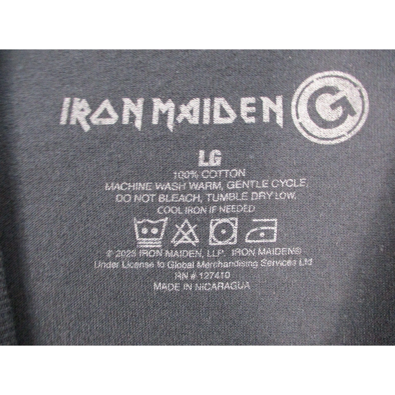 Iron Maiden Las Vegas Eddie Casino Poker Black T-Shirt Mens Large 2023 Licensed gallery