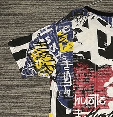 NWT Encrypted AOP Graphic T- Shirt Multicolor Men’s Size 5XL (4xl) Runs Tight