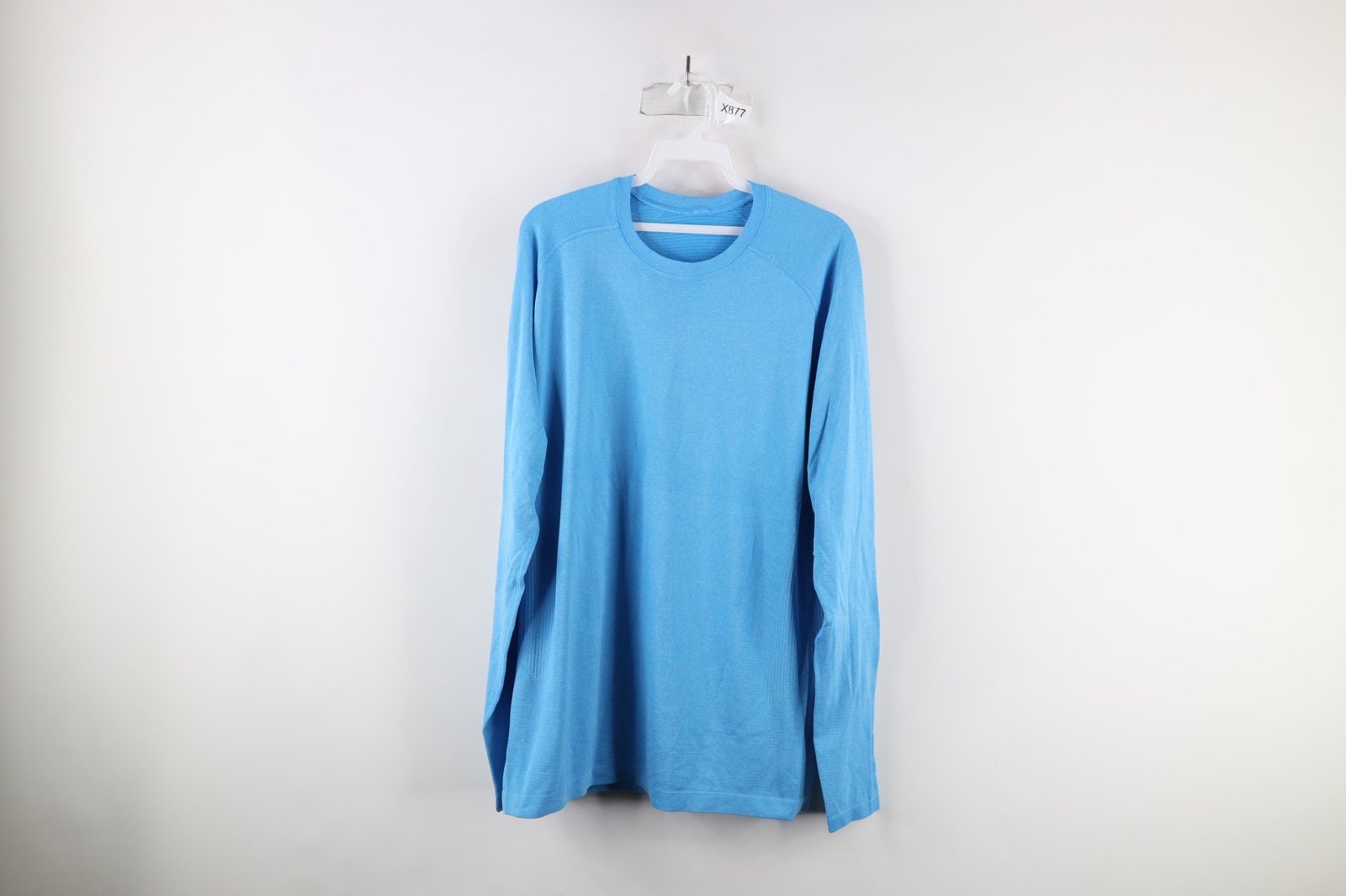 Lululemon Mens L Running Jogging Gym Metal Vent Tech Long Sleeve T-Shirt Blue