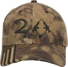 Only 2nd Amendment 1791 Guns Embroidered One Size Fits All Baseball Hats