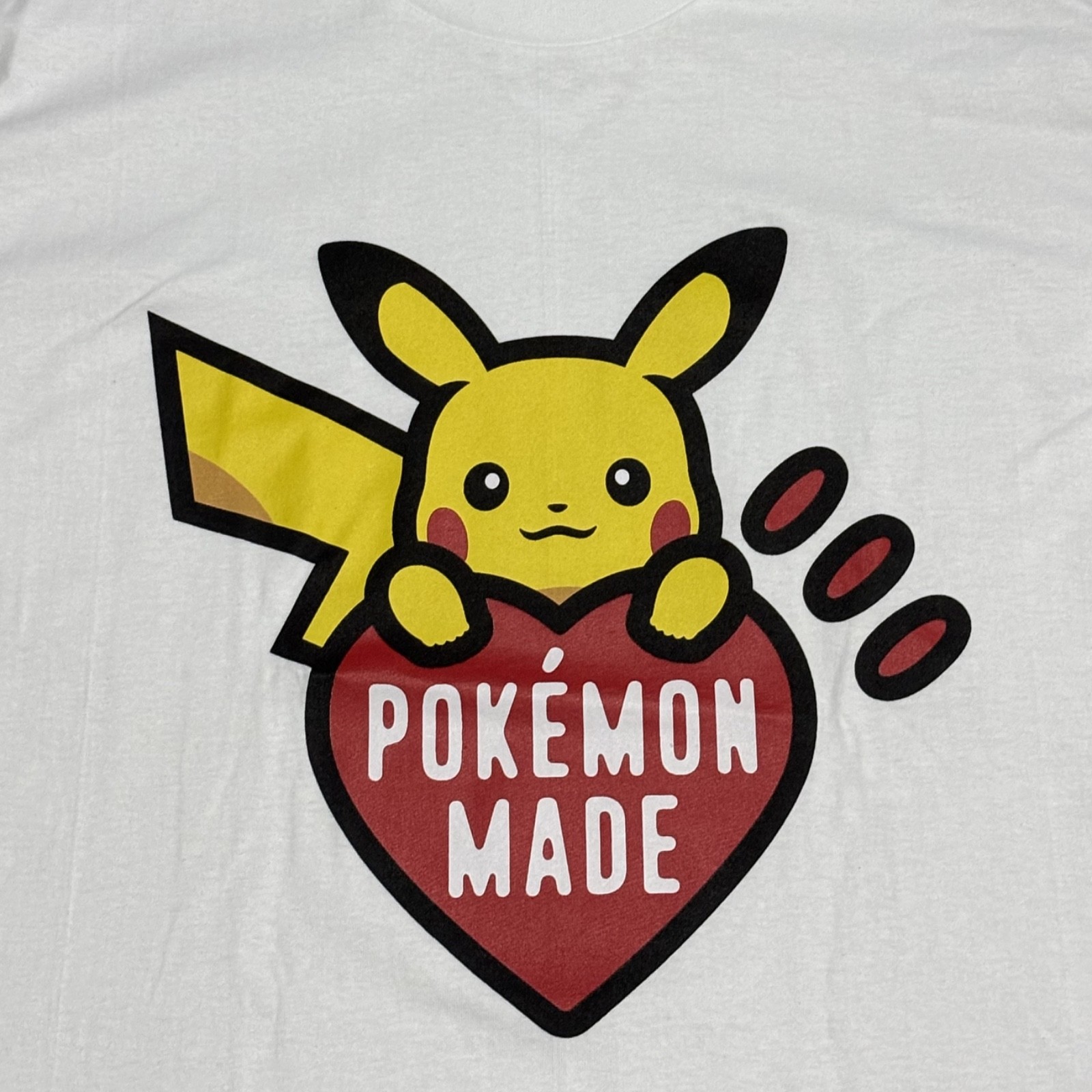HUMAN MADE Pokemon RED GRAPHIC Harajuku Pikachu Cartoon Medium T-Shirt REPRINT gallery