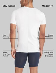NEW Men’s Tommy John Cool Cotton Deep V-Neck Stay-Tucked Undershirt Size XXL