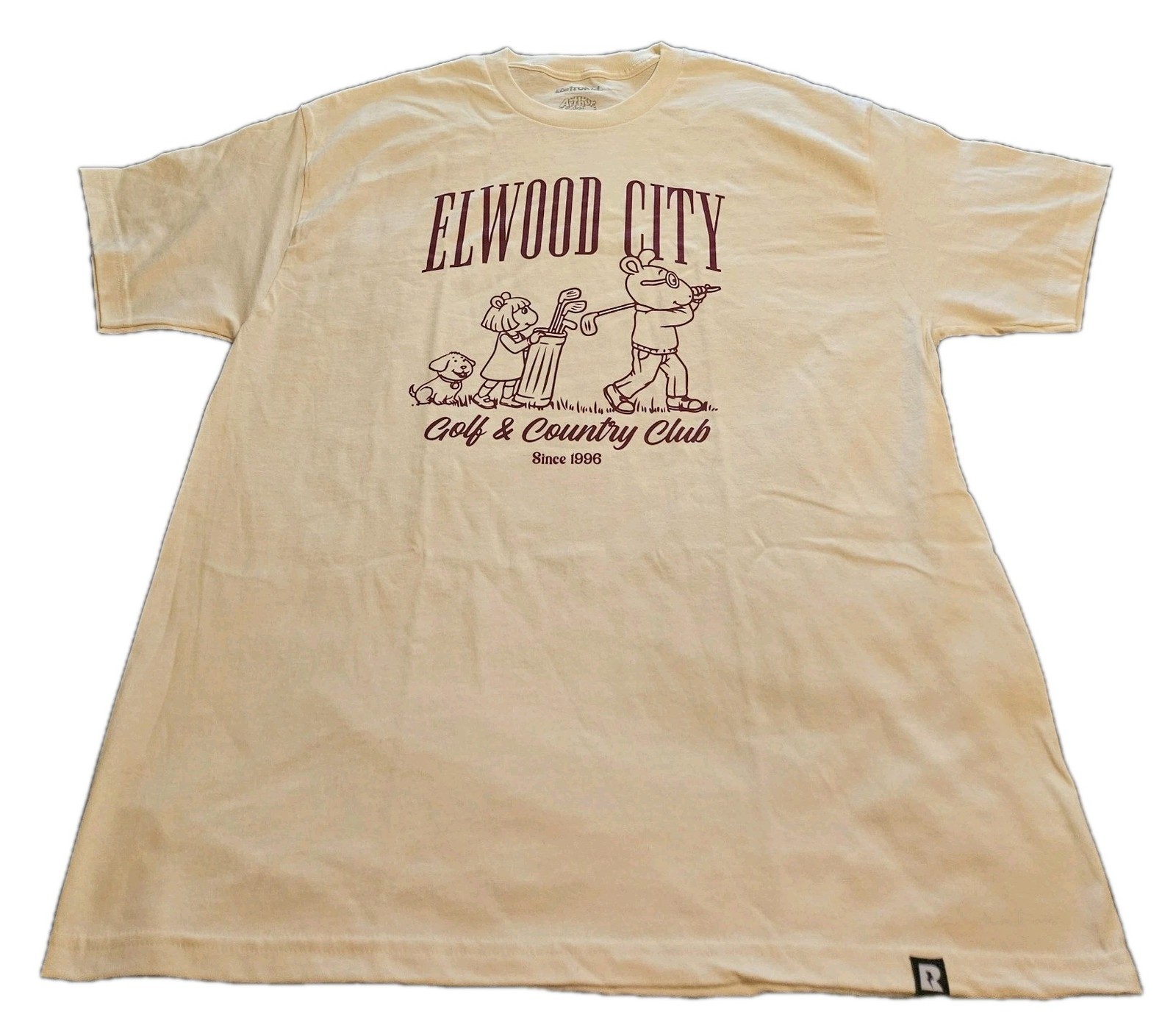 Retrokid Arthur Elwood City County Club Cream Graphic Print T-Shirt Size XL NWOT gallery