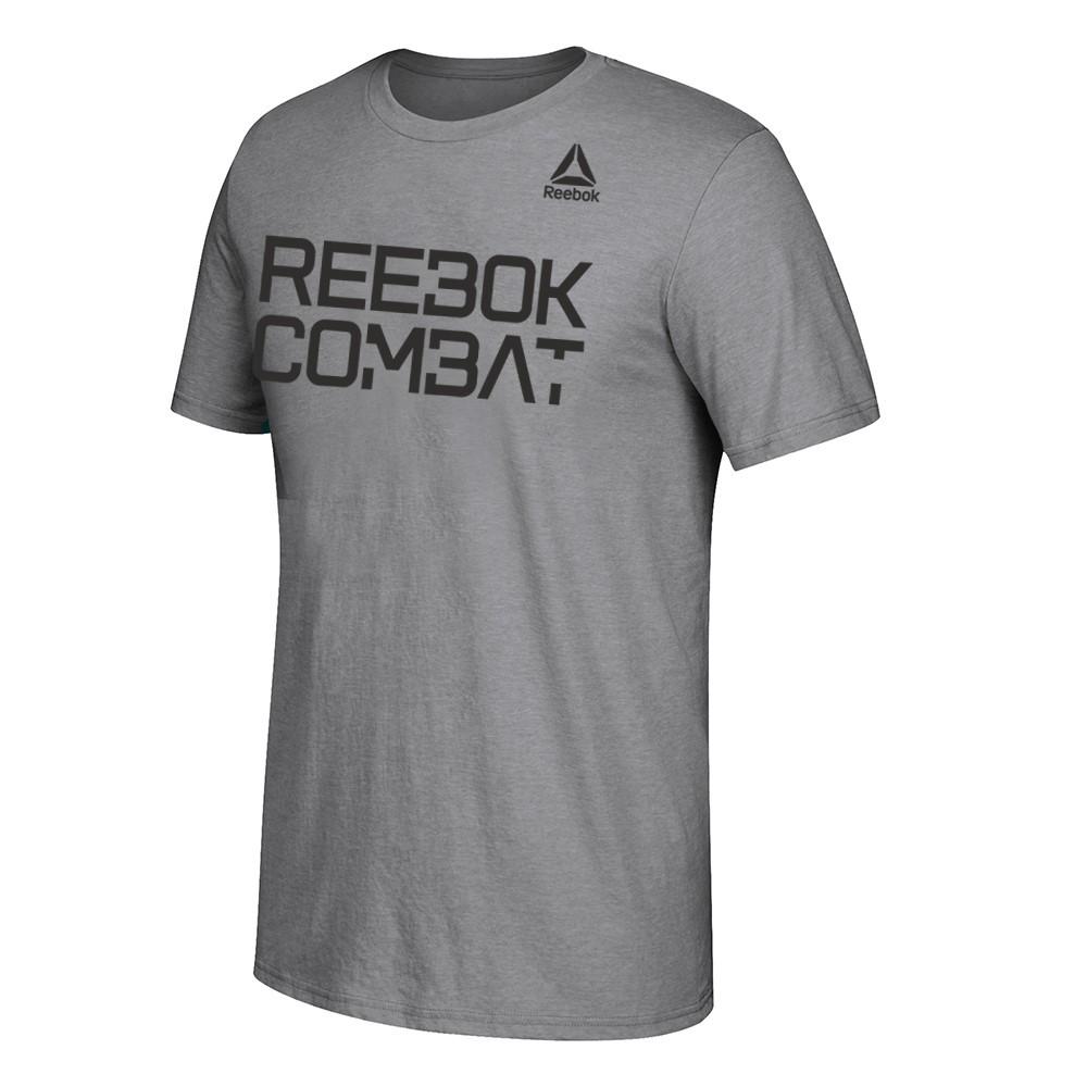 Reebok Combat Men's Grey Short Sleeve Graphic T-Shirt gallery