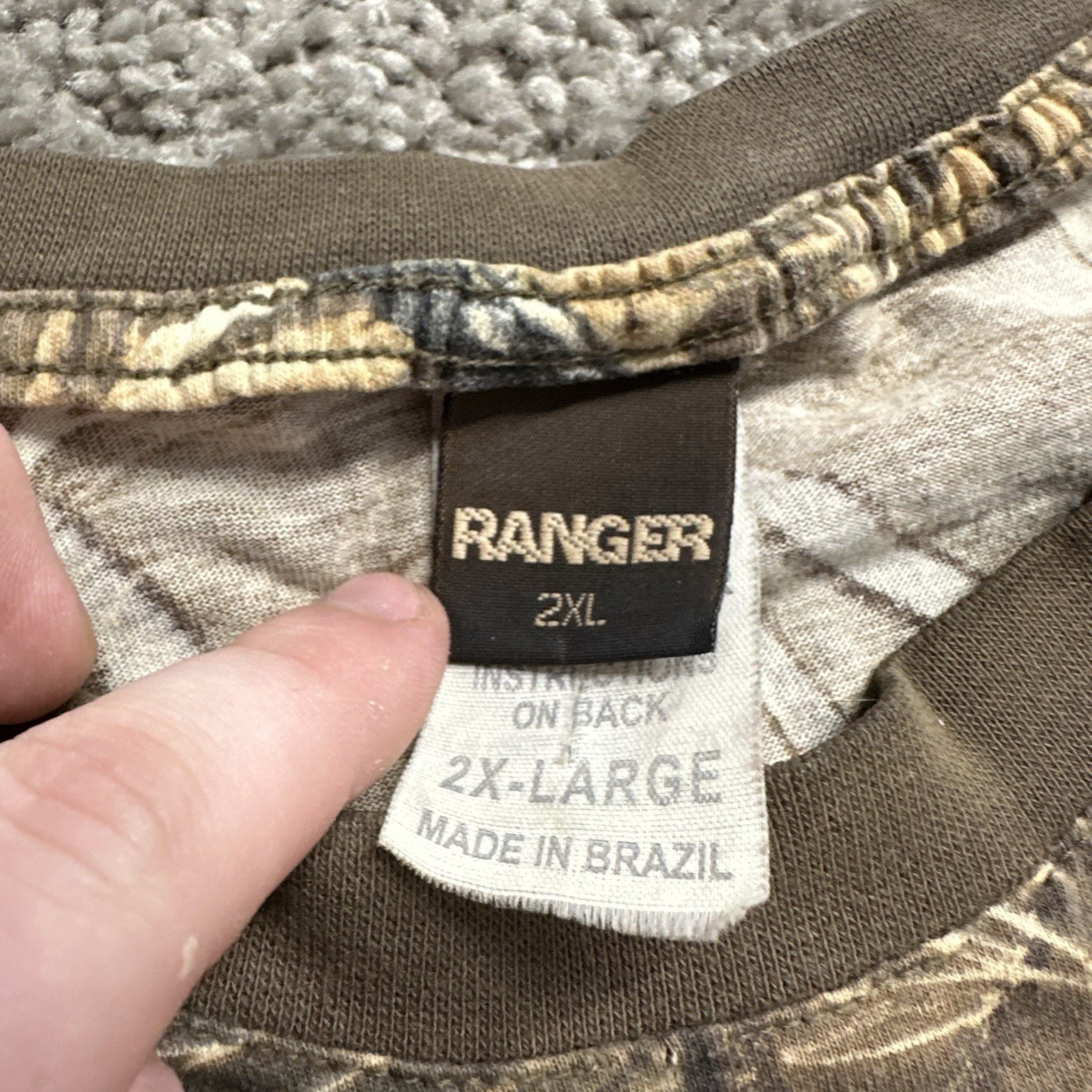 Vintage 90s 2000s Ranger Realtree Camo Pocket T-shirt Made in Brazil 2X-Large XX gallery