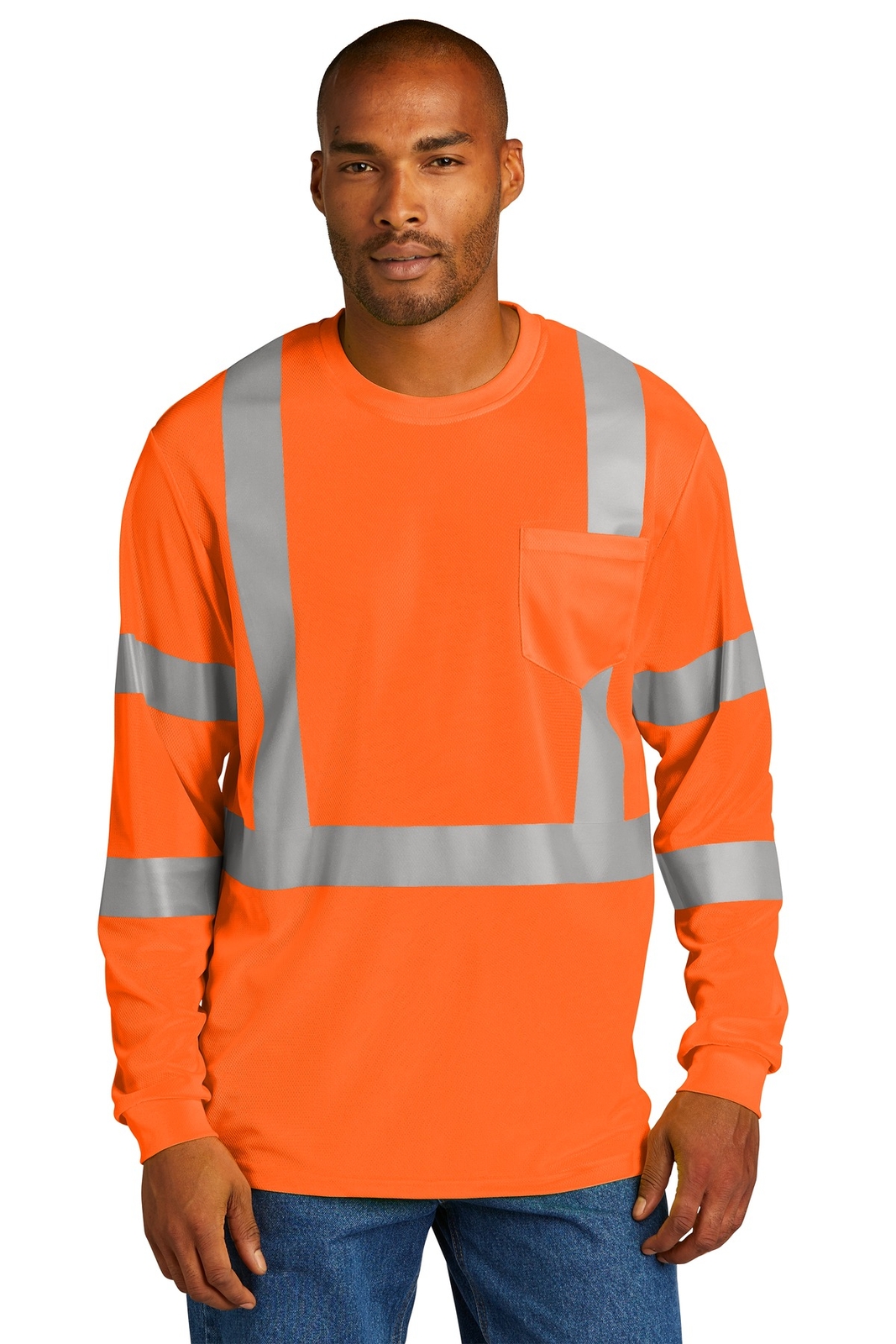 CornerStone ANSI 107 Class 3 Mesh Long Sleeve Tee CS203 gallery