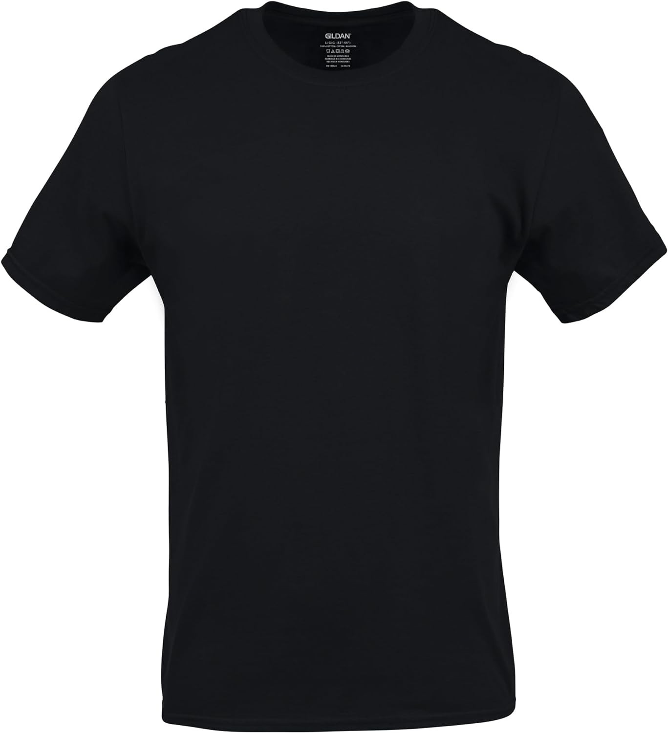 Gildan Men's Crew T-Shirts, Multipack, Style G1100 X-Large, Black (6-pack) gallery