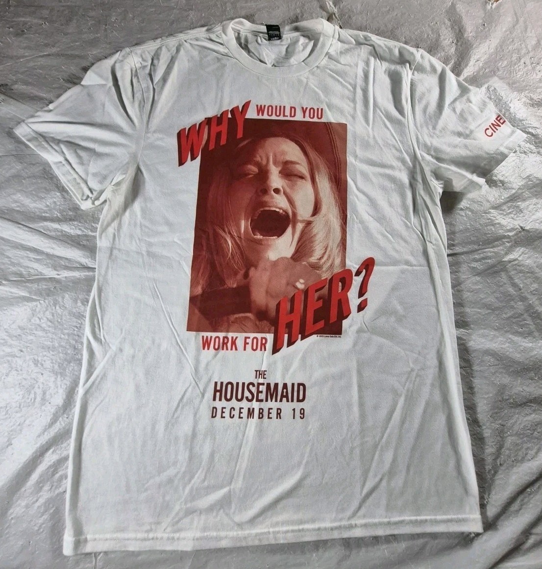 The Housemaid Cinemark Exclusive Amanda Seyfried Movie Promo White TShirt Medium gallery
