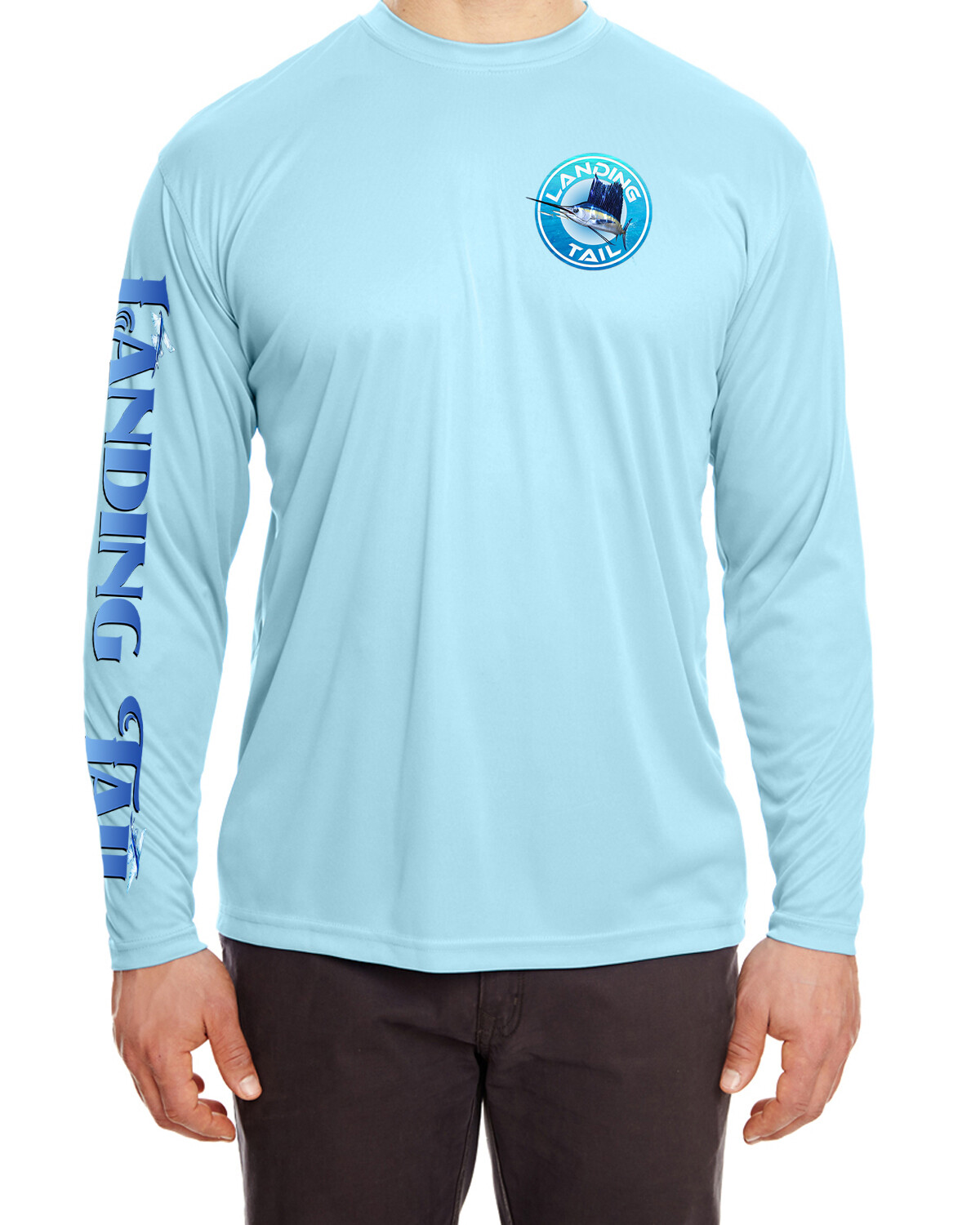 Landing Tail t shirt Sailfish microfiber fishing long sleeve 30+ UPF UV gallery