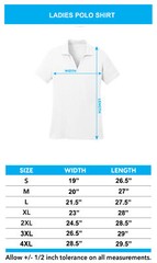 US Army Star Logo White Chest Print Ladies Textured Polo Shirt