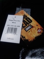 NEW Walking Dead Comics Season Poster NEGAN Figure Lucille Shirt Size Varies I6