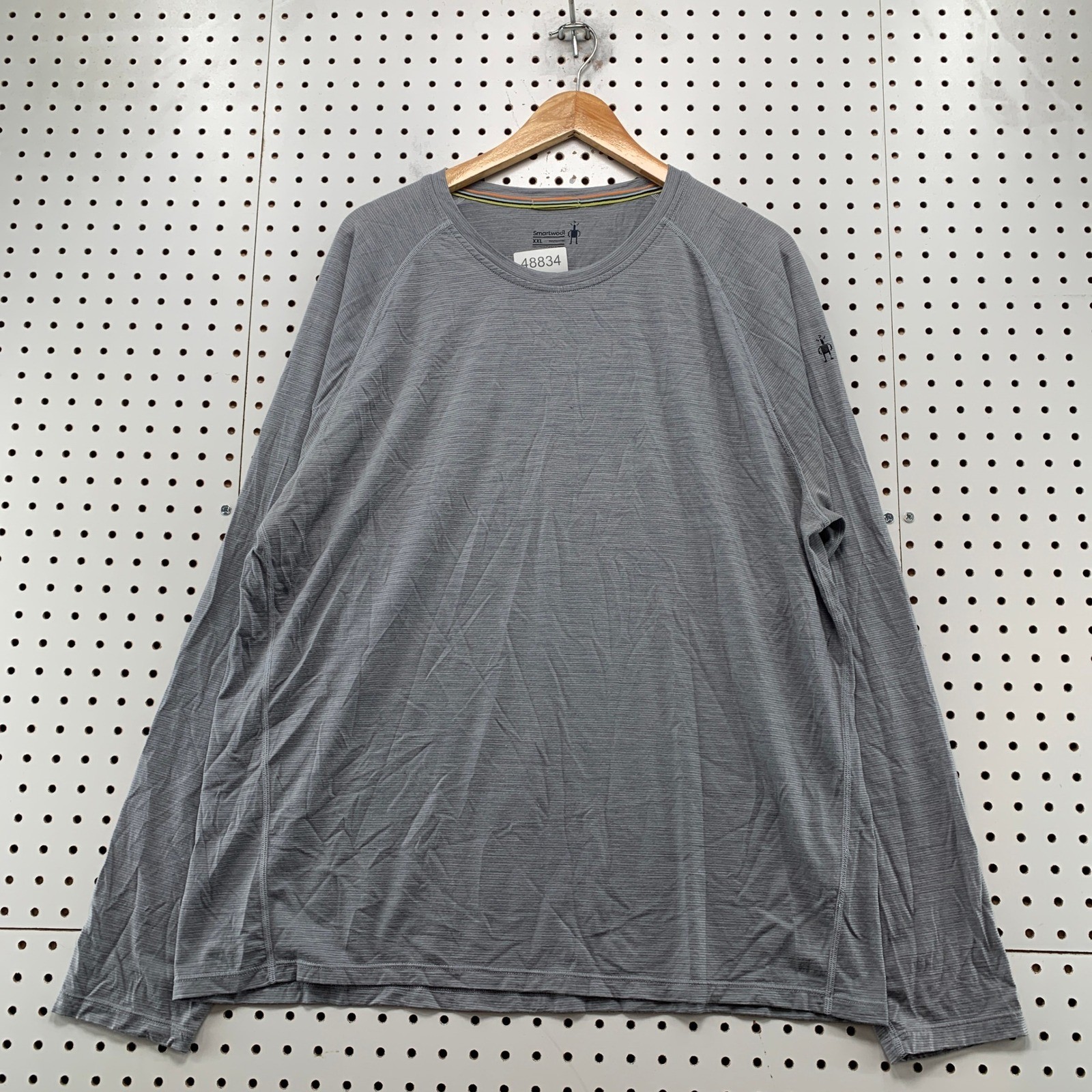 Smartwool T Shirt Mens XXL Grey Long Sleeve Base Layer Raglan Performance Top gallery