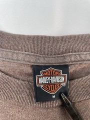 Mens Y2K Harley Davidson Brown Mancuso Central Sleeveless Shirt Size Medium