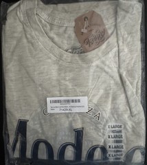 Cervesa Modelo Tee Luv Gray Short Sleeve Tee Shirt T-Shirt XLarge New In Plastic