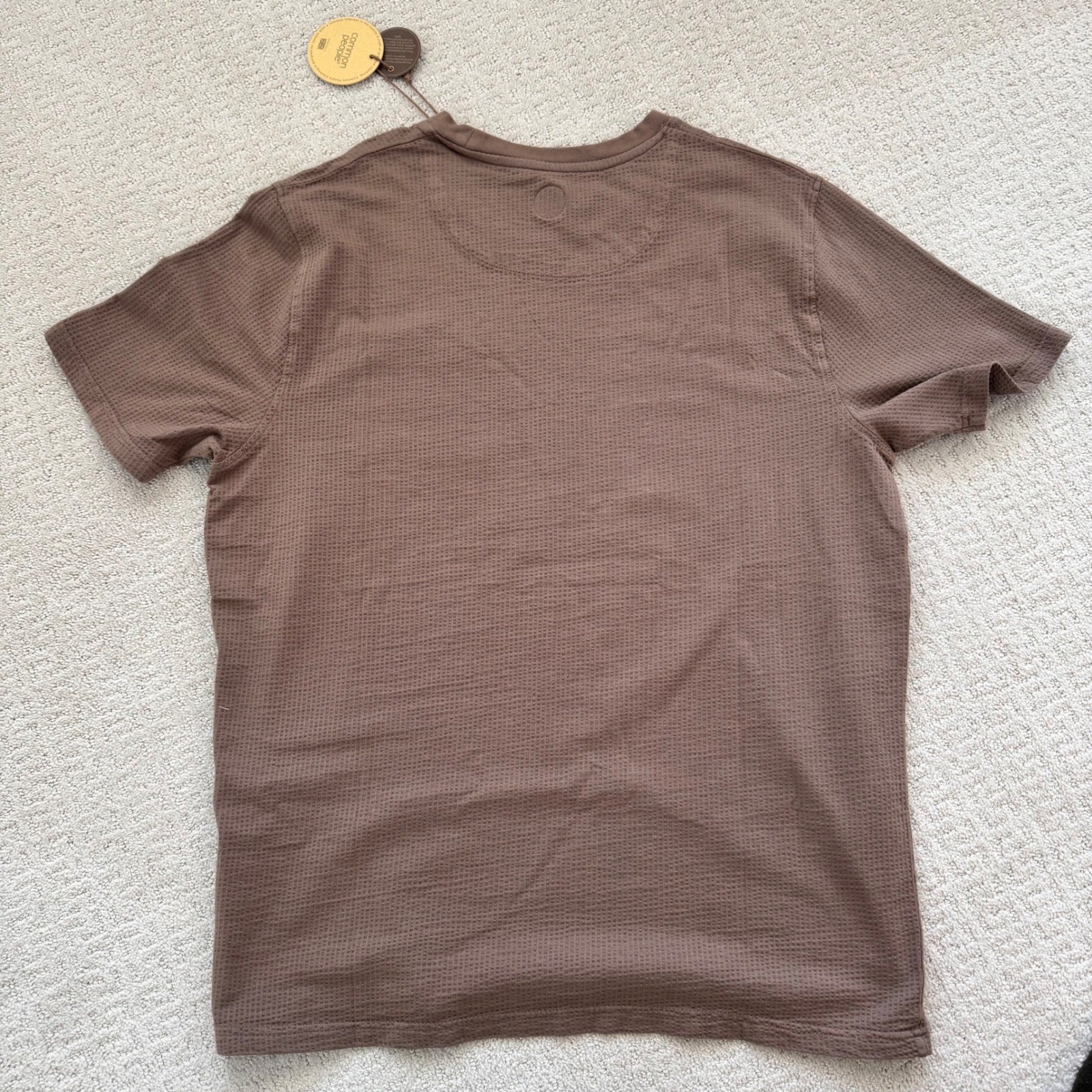 Common People Seersucker GD Tee Brown Textured Pocket Size L gallery
