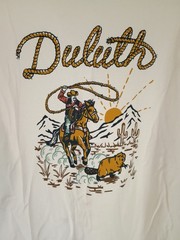 Men’s Duluth Trading Company Short Sleeve T-shirt Oatmeal Large Standard Fit Un