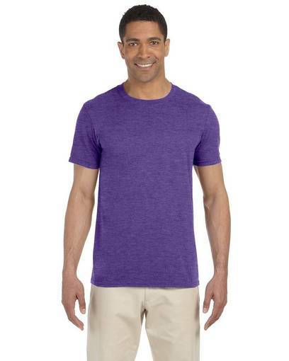 Gildan G640 Adult Unisex Softstyle® tshirt SM Small Heather Purple Shirt