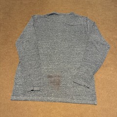 Old Navy Shirt Men Large Blue Long Sleeve Pocket Heathered Fade Thin Lightweight