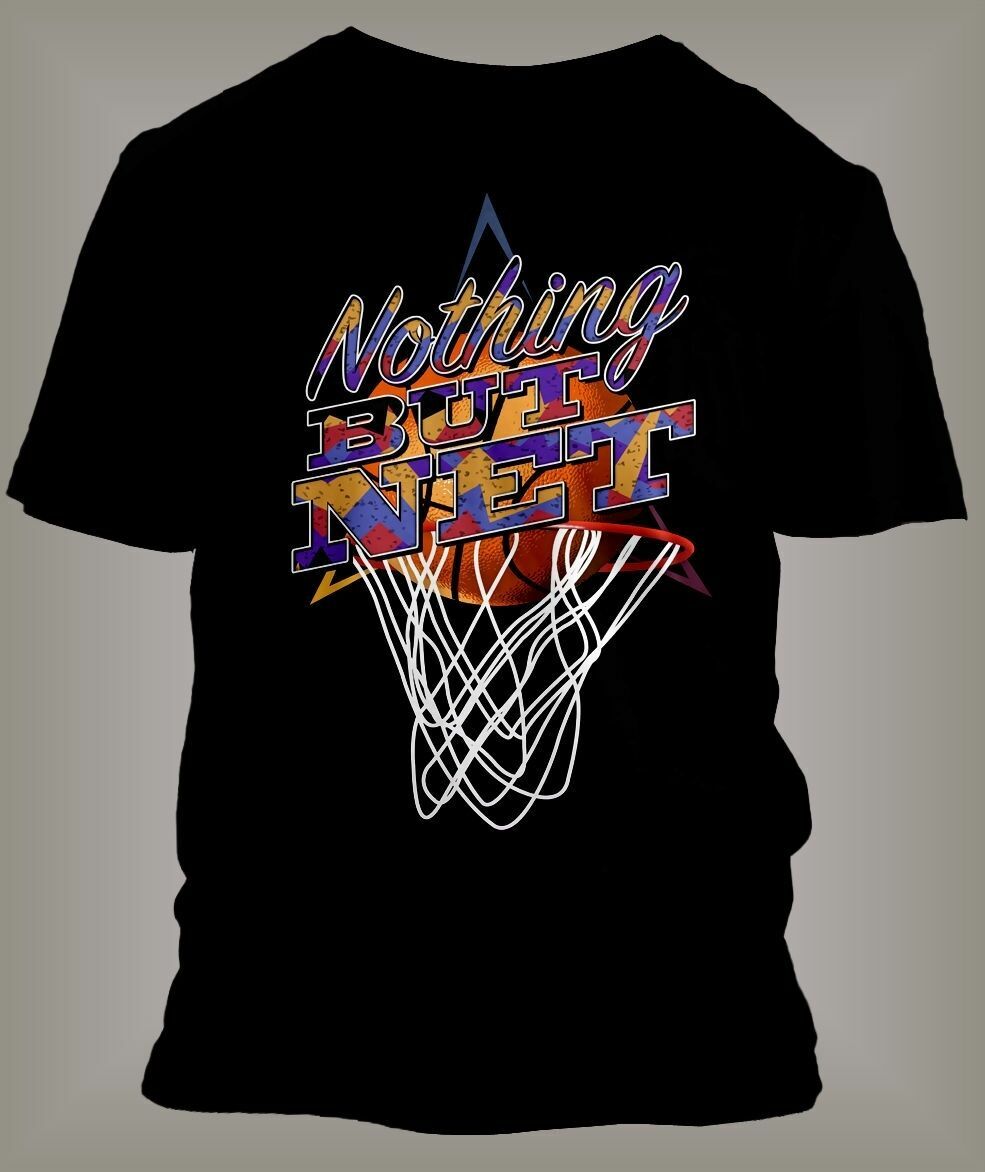 Graphic Sneaker Tee Shirt Match J7 Nothing But Net Big Tall Pro Club Shaka T