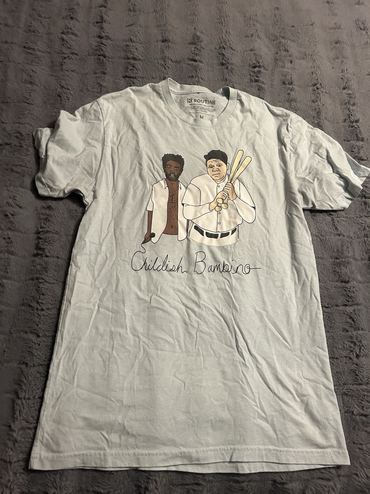 Childish Gambino Bambino Babe Ruth Routine Donald Glover Shirt Medium Baseball gallery