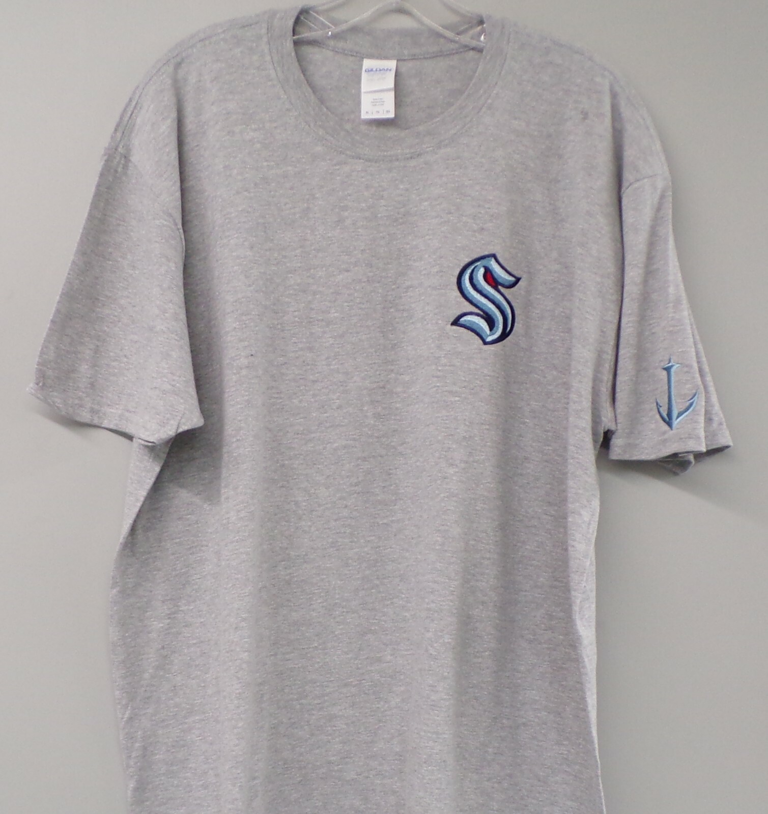 Seattle Kraken S NHL Hockey Embroidered T-Shirt S-6XL, LT-4XLT New gallery