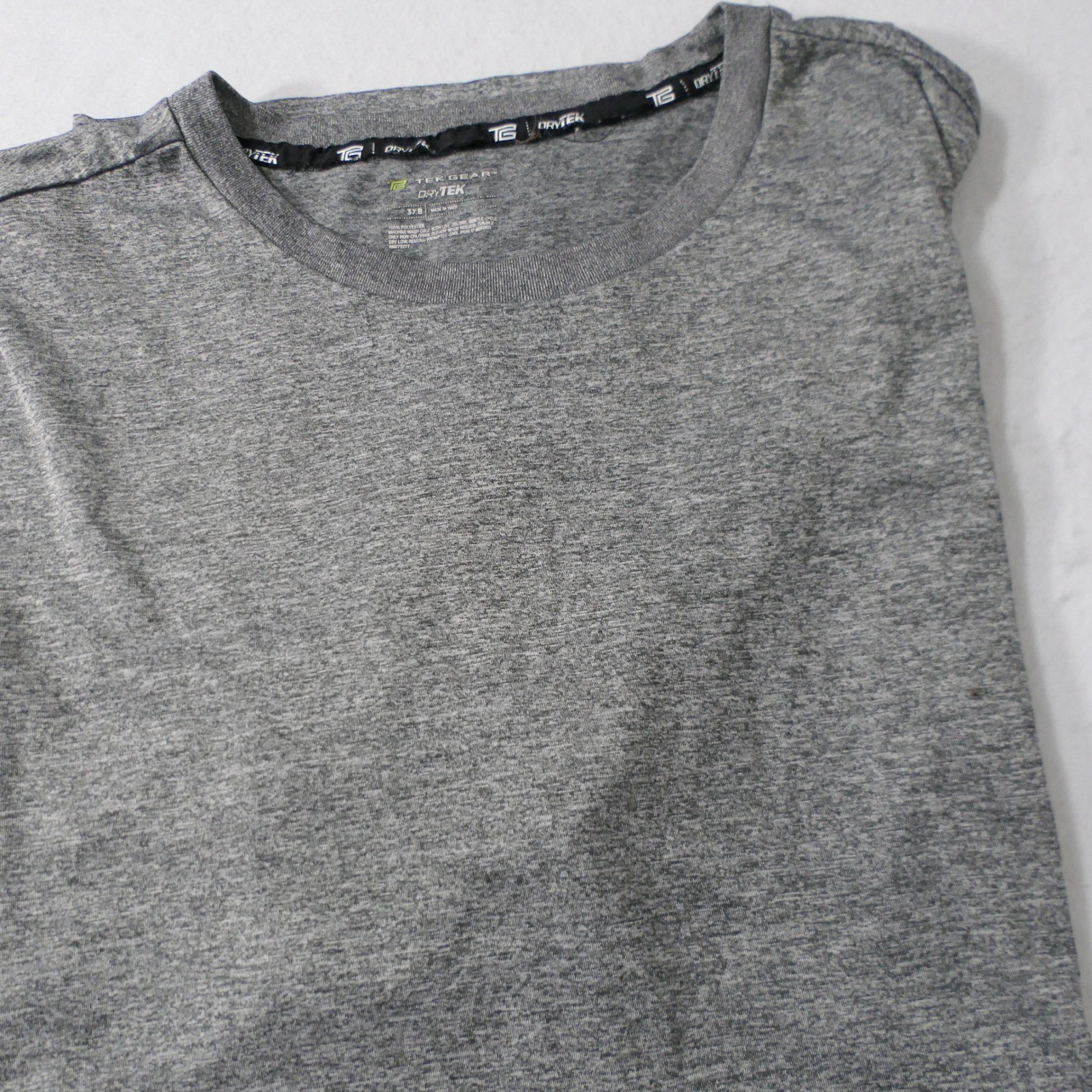 Tek Gear Mens T-Shirt 3XB Gray Heathered Performance Athletic Dry Tek Workout gallery