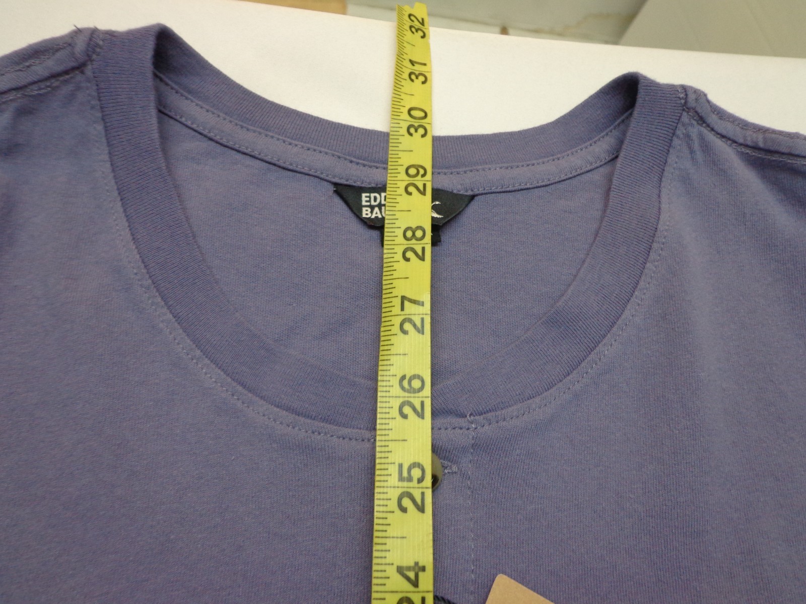 Eddie Bauer Men's Short Sleeve Soft Henley Purple Size XL NEW gallery