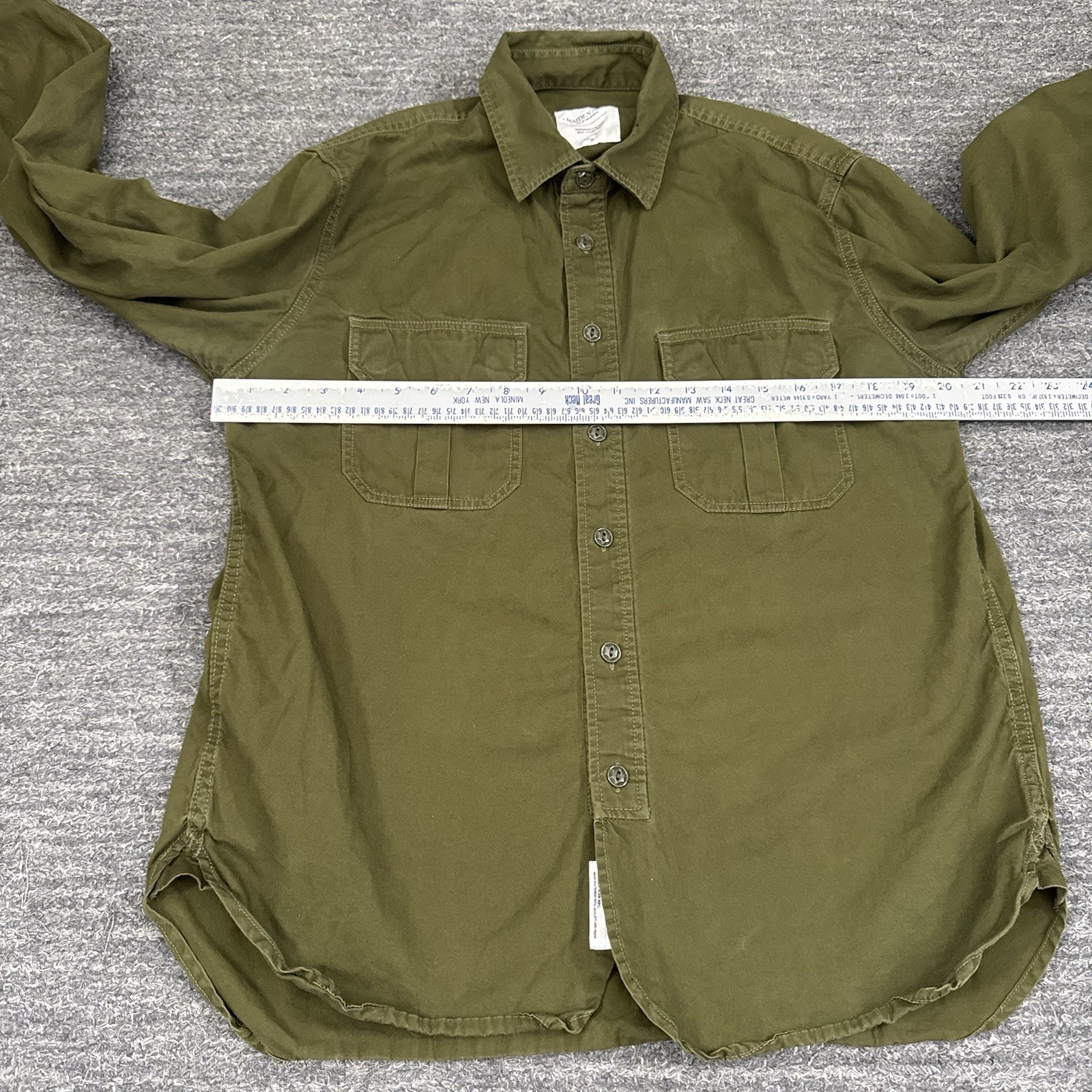 Maiden Noir Son of the Seventh Shirt Men Large Green Cargo Pocket Military Army gallery