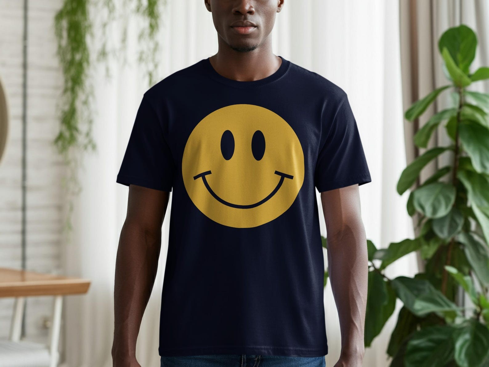 Smiley Face T Shirt Aesthetic Minimalist Graphic Tee Happy Face Shirt gallery