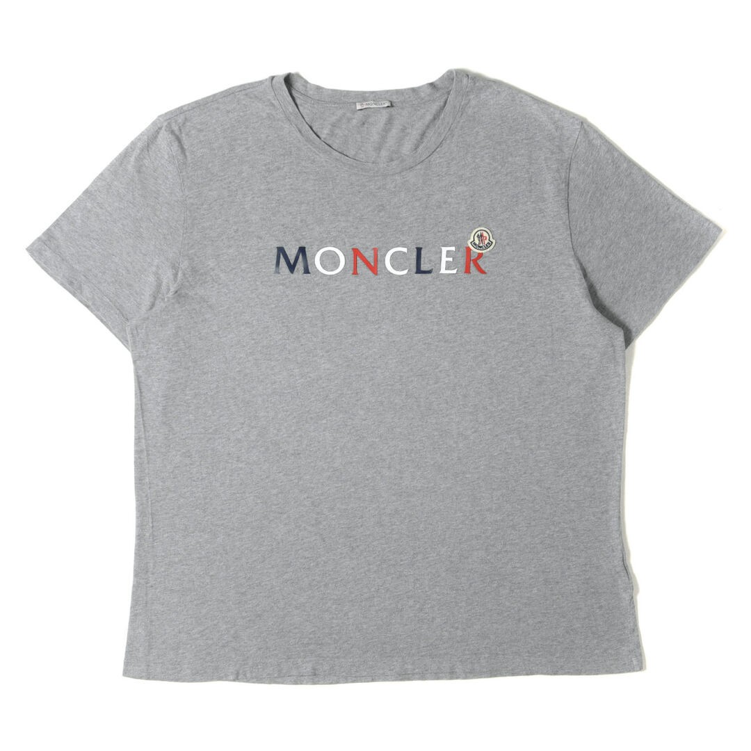 Moncler T-Shirt Gray Size: XXXL | 21SS Tricolor Logo Crew Neck (SS Used BEEG-0 gallery