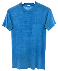 S/M Vtg 70s Blue Blank Paper Thin Burnout Distressed Skate Dogtown 50/50 T-Shirt