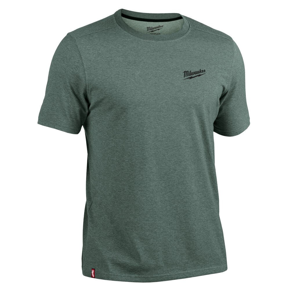 Milwaukee Freeflex Hybrid Short Sleeve Work Tee Dark Green Xl