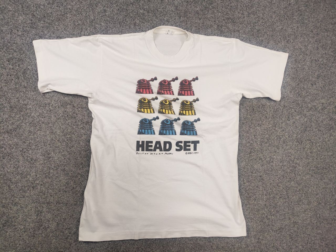 Vintage 1991's Heat Set Doctor Who at Momi Graphic Logo White Shirt Tee Promo gallery