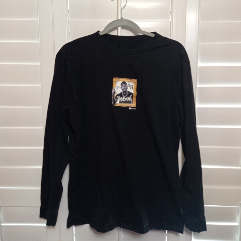 Ethika Men’s Long Sleeve T-Shirt Black Size LARGE L