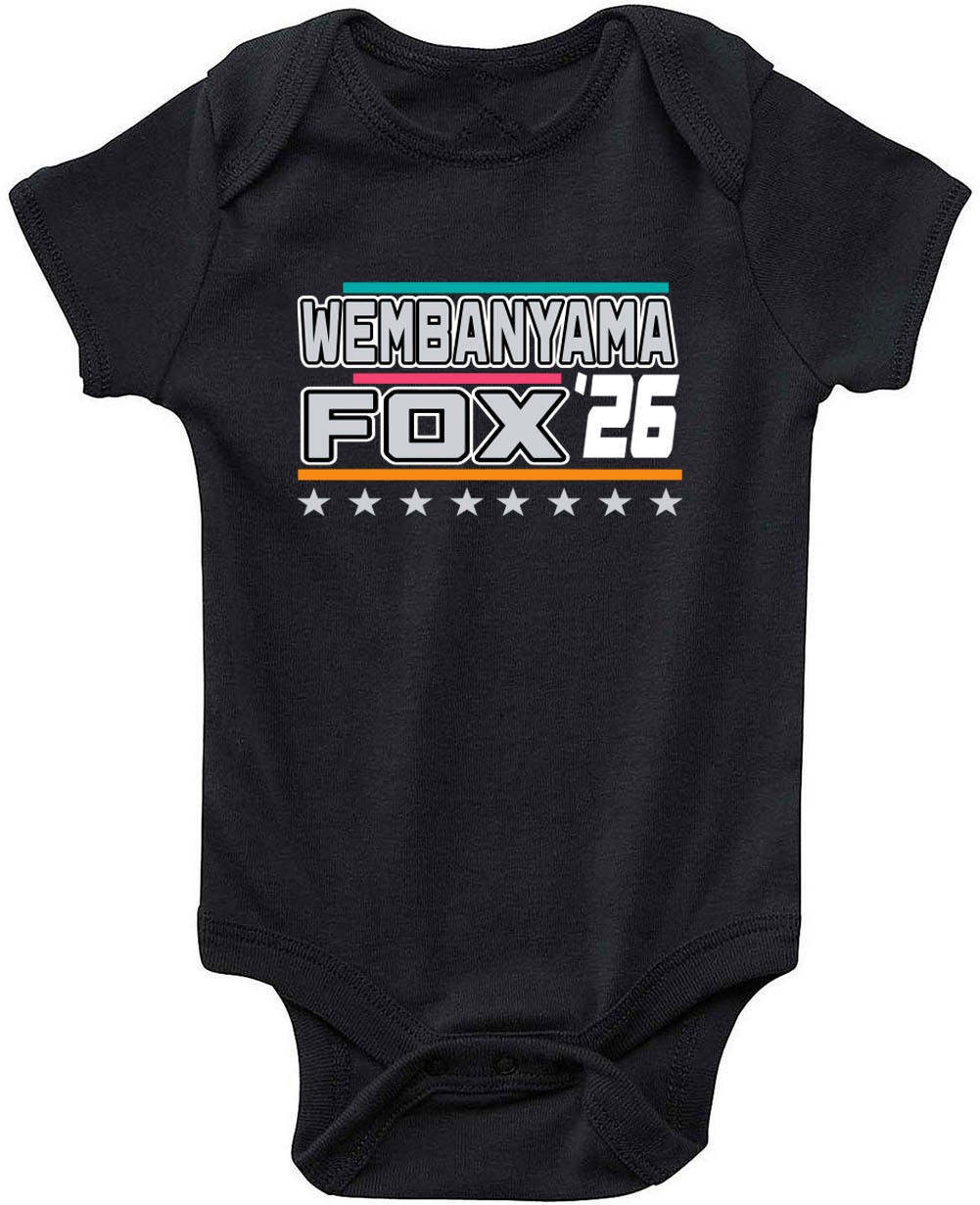 Victor Wembanyama De'Aaron Fox Spurs Creeper Romper One Piece BABY gallery