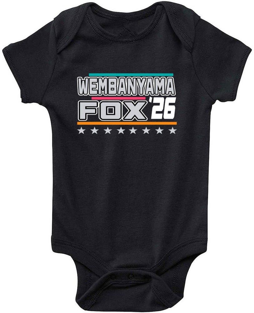 Victor Wembanyama De’Aaron Fox Spurs Creeper Romper One Piece BABY