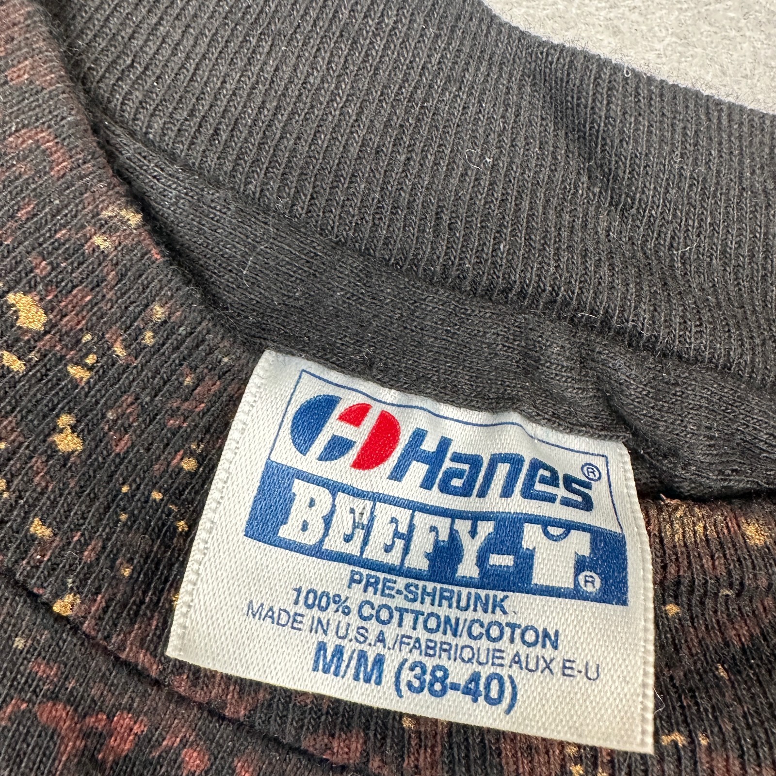 Vintage Lifestyles T Shirt Mens M Black Single Stitch Beefy Western Splatter 90s gallery
