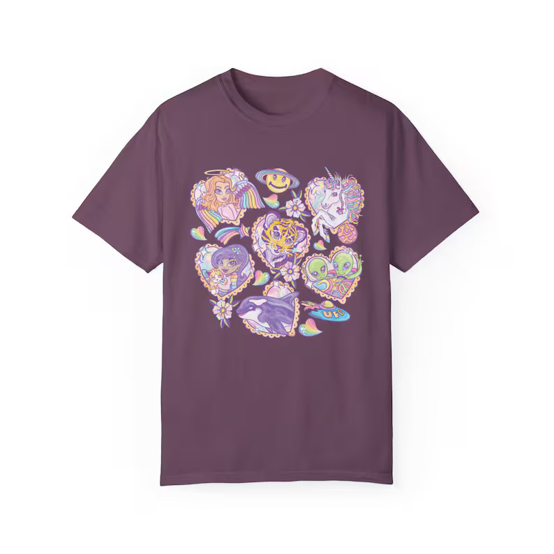 Vibes Comfort Tee Shirt Relaxed Fit Casual Style Soft gallery