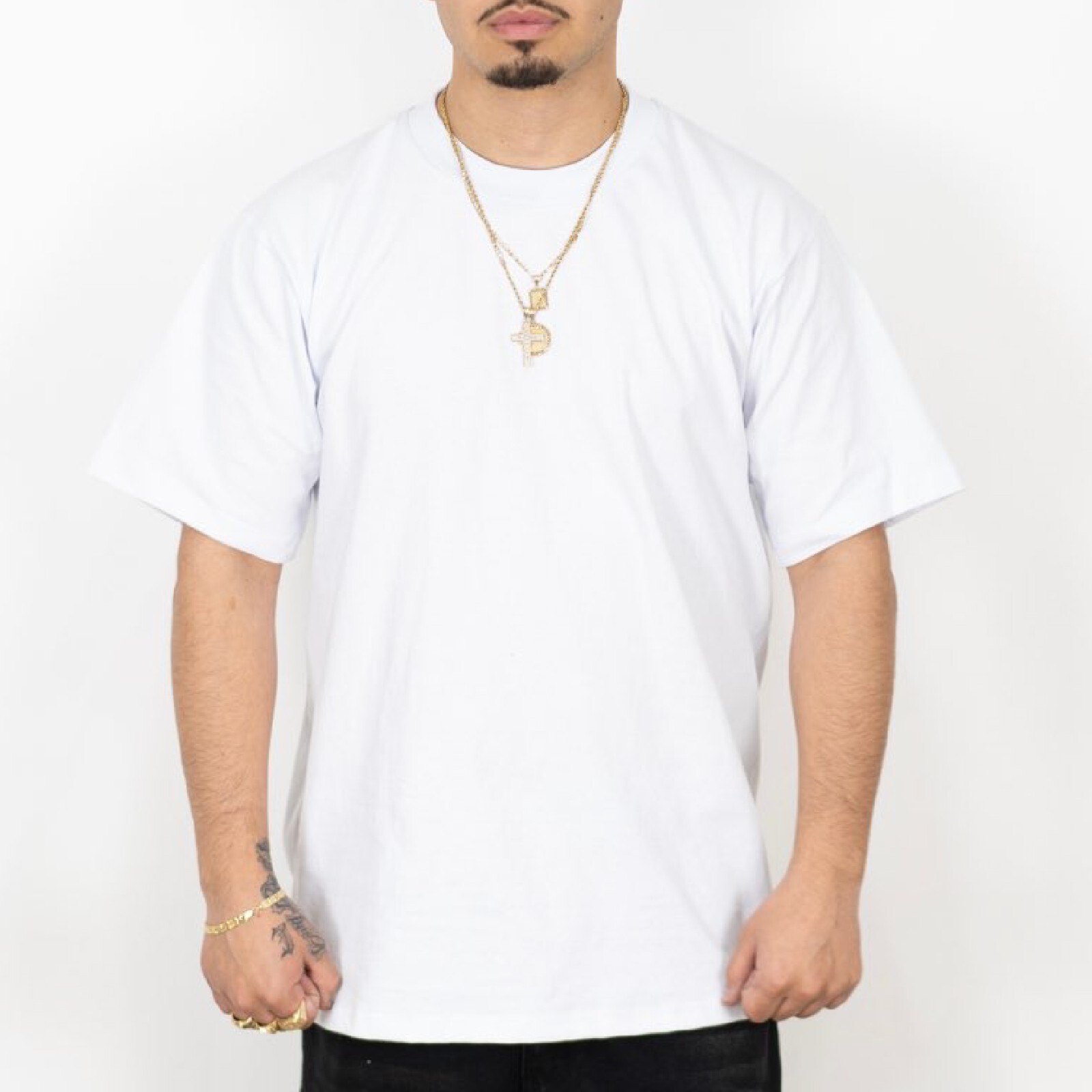 FB COUNTY MENS HEAVY HARD SHORT SLEEVE T SHIRTS HEAVYWEIGHT COTTON TEE SHIRT gallery