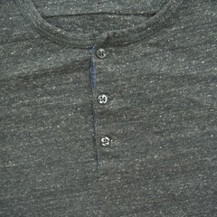 Scotch & Soda Sweatshirt Mens Large Gray Henley Button Logo Long Sleeve