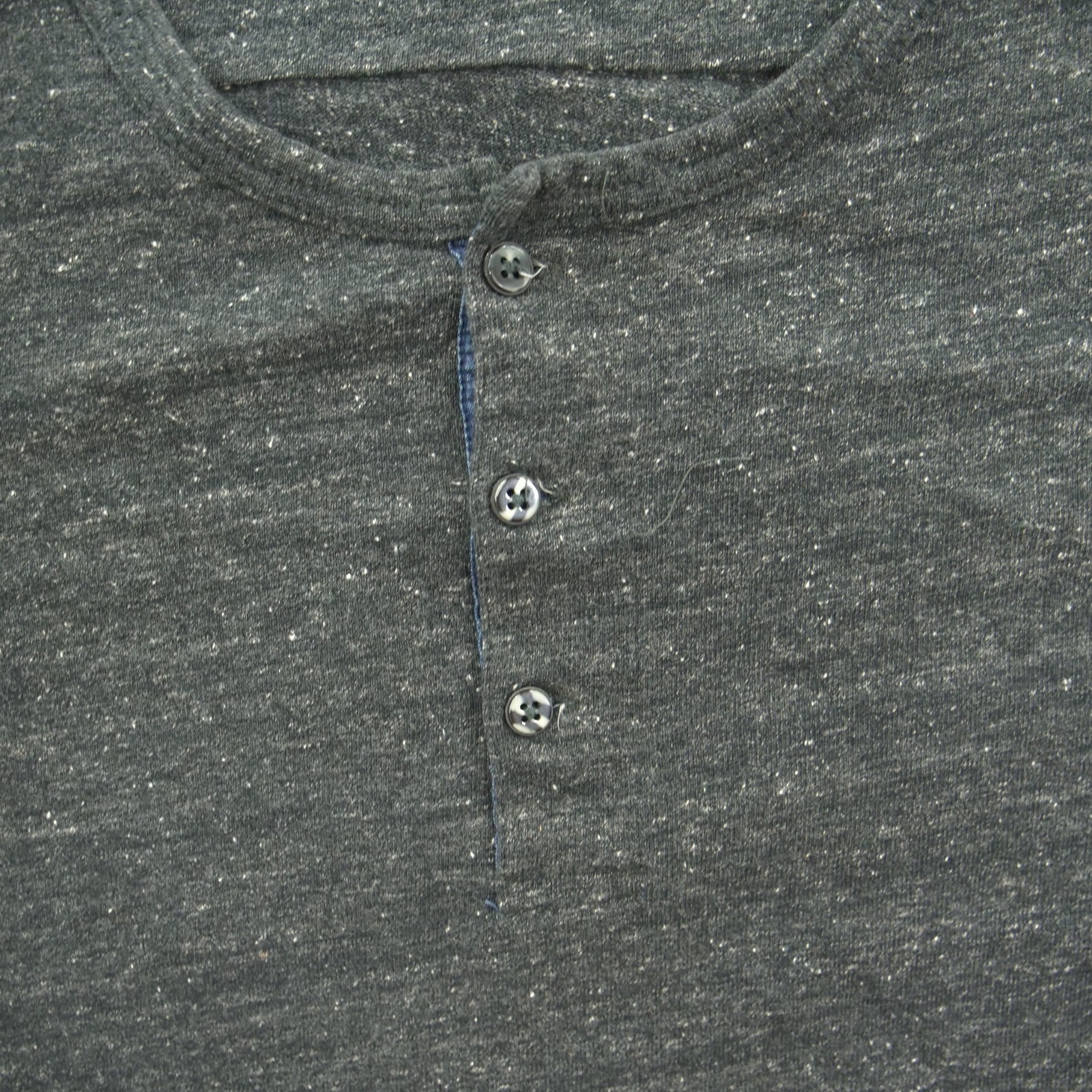 Scotch & Soda Sweatshirt Mens Large Gray Henley Button Logo Long Sleeve gallery