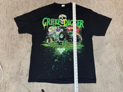 SIGNED Grave Digger Mens T Shirt Extra Large XL Black Y2K Vintage Monster Truck