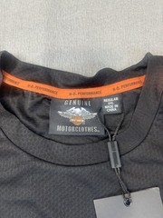 HARLEY DAVIDSON Performance Polyester Micro Mesh Long Sleeve Tee size 2XL Mens