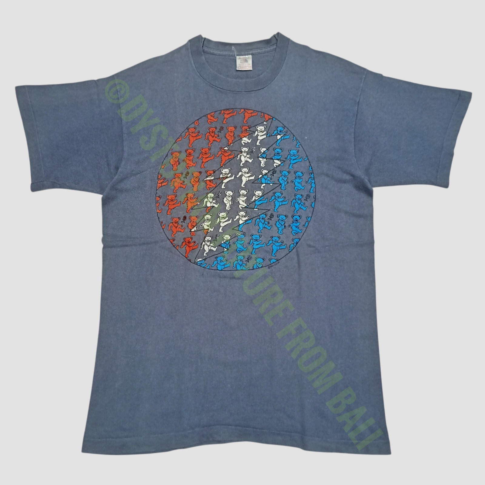 Vintage 1993 Grateful Dead - Dancing Bears 13-Point Lightning Bolt Band T-shirt gallery