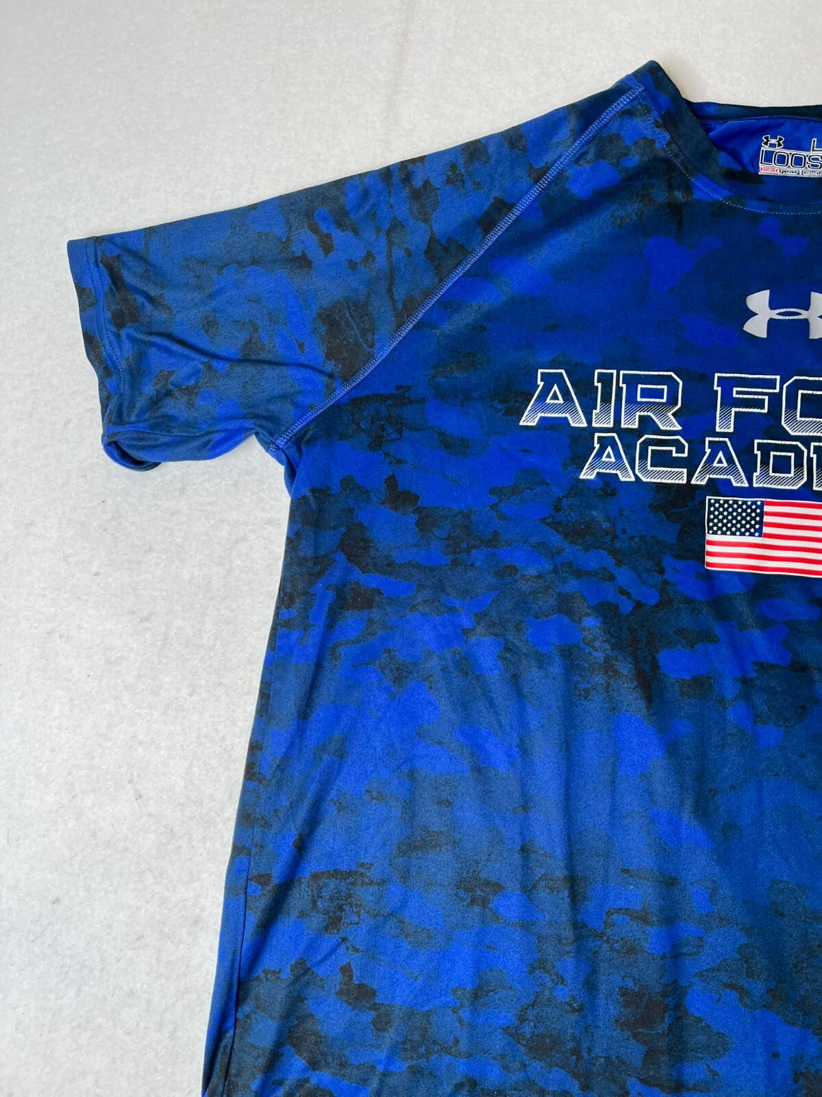 Under Armour shirt Mens Large Air Force Academy Loose Heatgear blue black gallery